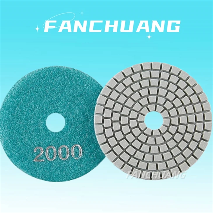 4 Inch 100mm Wet Resin Bond Flexible Marble Floor Grinding Wheel Polishing Granite Pads