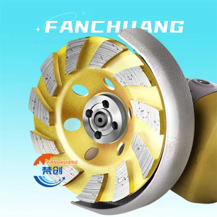 4-Inch Diamond Grinding Cup Wheel Concrete Turbo For Angle Grinder