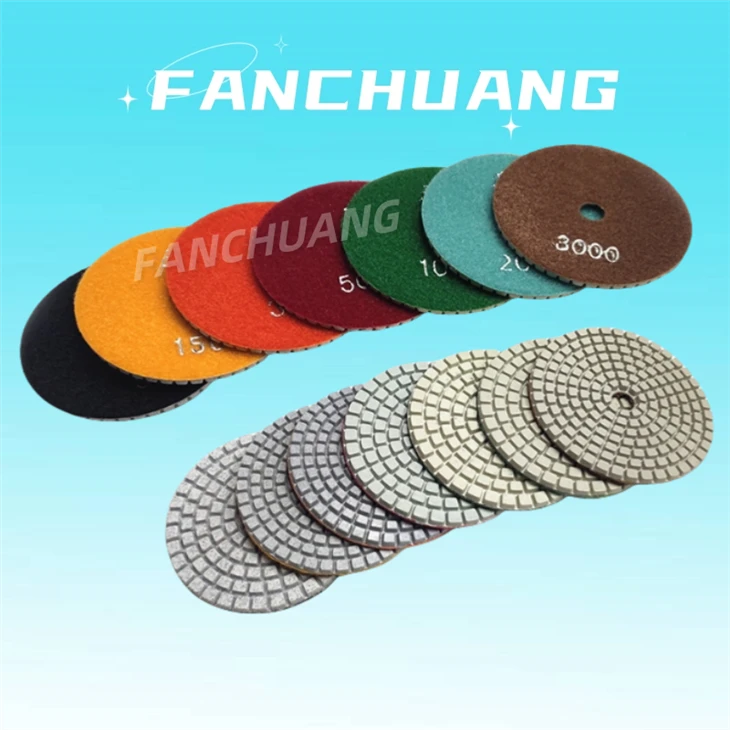 Polishing Pads Diamond Grits 100mm Wet Polishing Pad