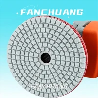 Resin Bond Pob zeb Polishing cuab yeej 3 Kauj Ruam Polishing Pads Marble Granite Quartz