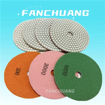 Nthuav Flexible Pob Zeb Diamond Resin Polishing Pads Rau Granite